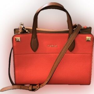Furla NWOT $458.00 MSRP Small Afrodite Convertible Tote Bag
